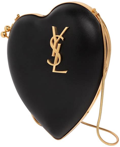 ysl love box clutch|Saint Laurent Love Leather Box Clutch Bag, Black .